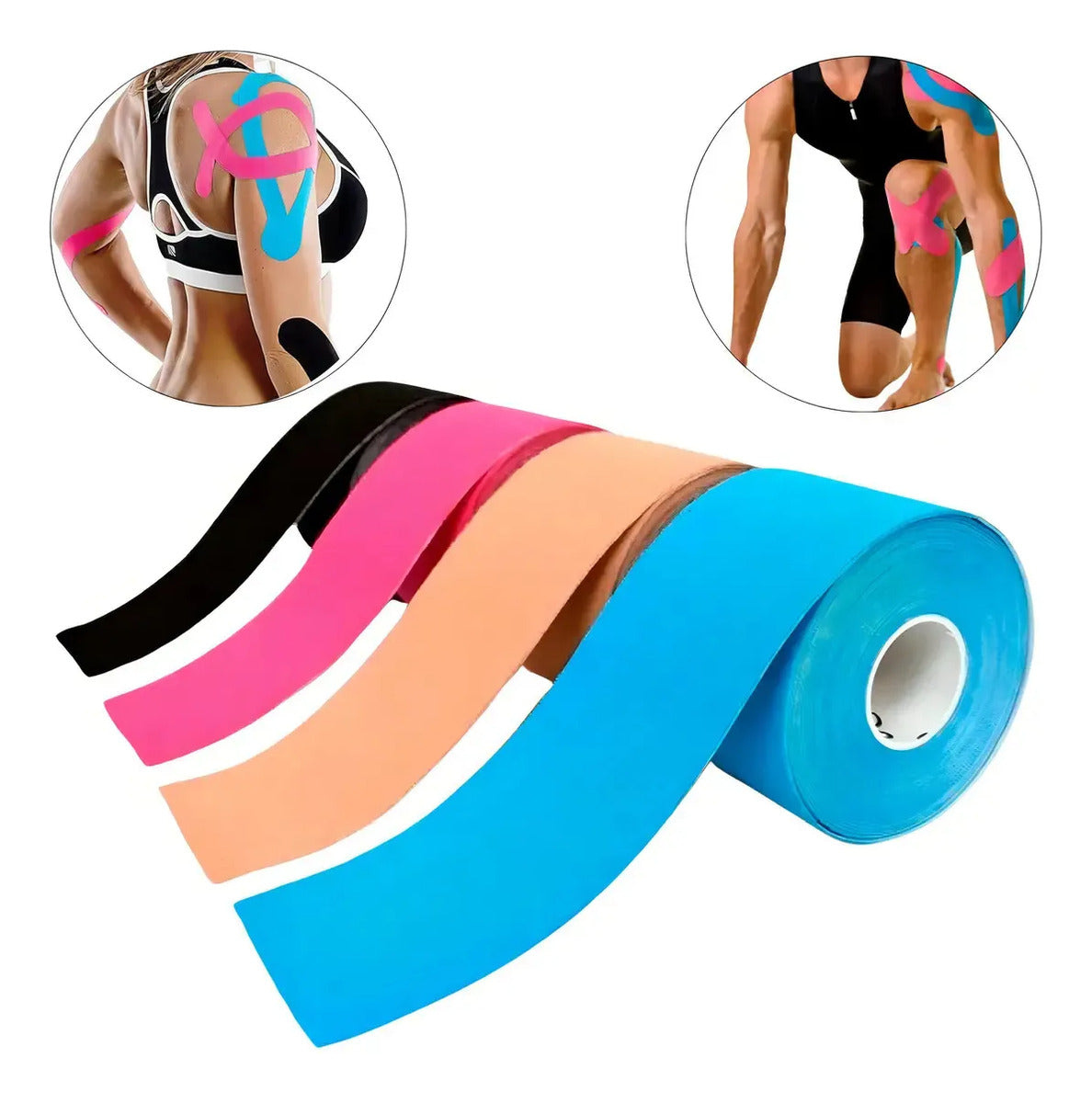 Cinta Venda Tape Kinesiológico Adhesivo 5cmx5m Neuromuscular