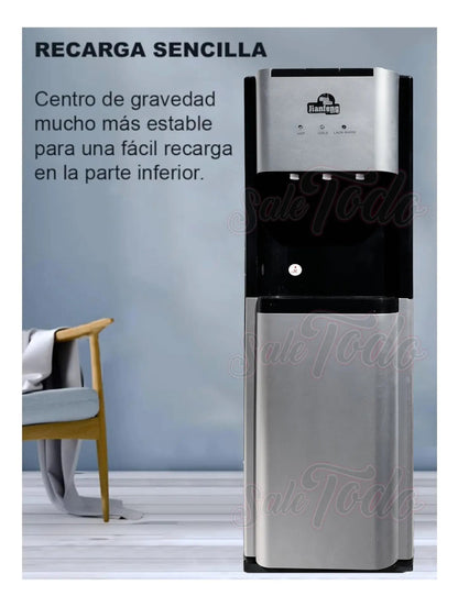 Dispensador Compresor Agua Natural Fría Caliente Carga Ocult