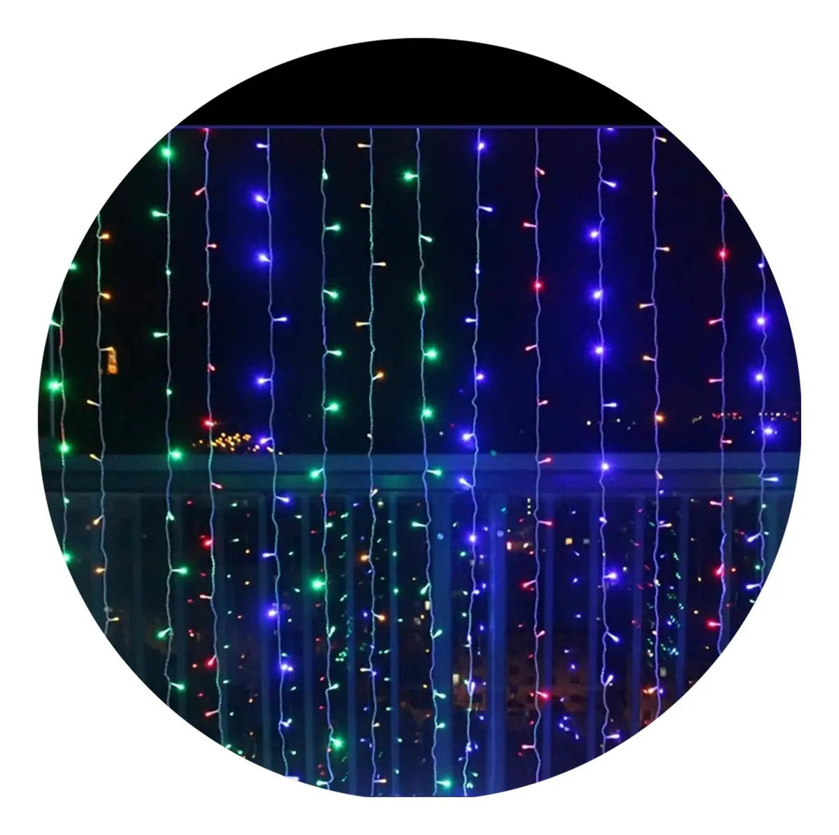 Cortina 6x2 Mts 480 Led Matrimonio Eventos Jardín Navidad
