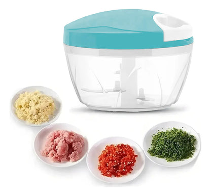 Mini Picador Verduras Cortador Cebolla Manual Ajo Vegetal