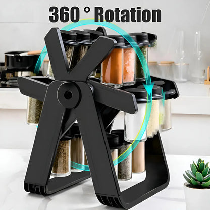 Rack Especiero Condimentero Multiuso Giratorio 18 Frascos Rotativos 360°