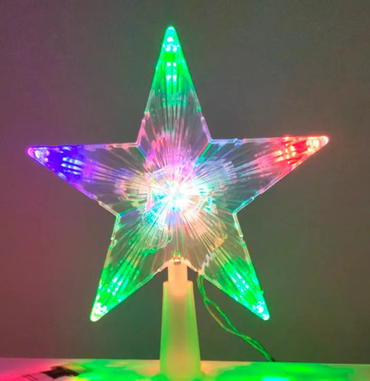 Estrellas Led 15cm y 21cm Para Árbol De Navidad Luces Led a Pilas Aa