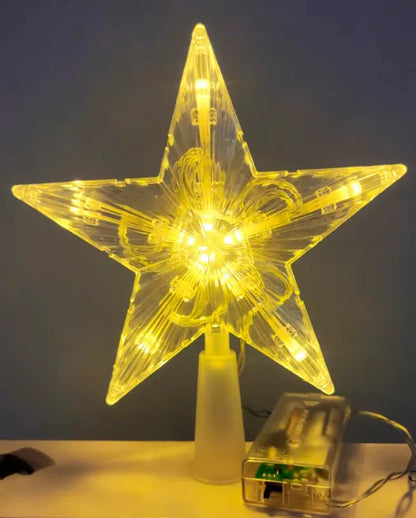 Estrellas Led 15cm y 21cm Para Árbol De Navidad Luces Led a Pilas Aa