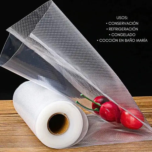 Maquina Selladora Al Vacío Alimentos 90w + 2 Rollos 28cmx5m