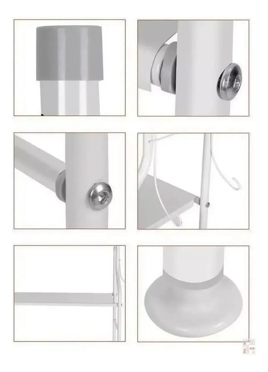 Estante Mueble Organizador Baño 3 Niveles Repisa Blanco