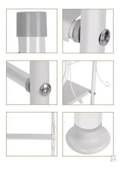 Estante Mueble Organizador Baño 3 Niveles Repisa Blanco