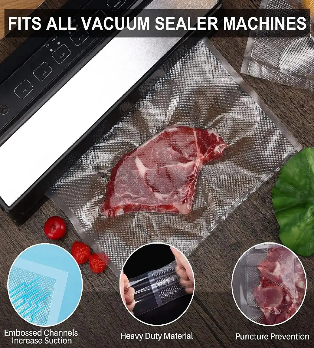 Bolsas Rollos Para Sellado Al Vacío 28cm de 5mts y 10 mts