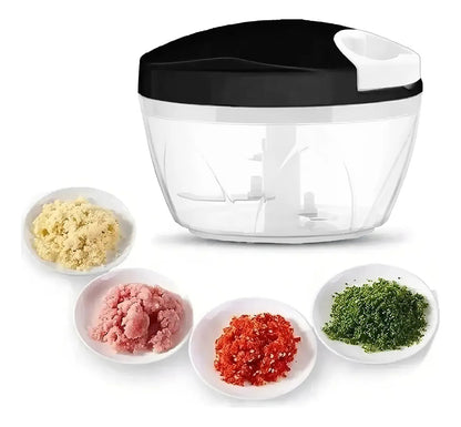 Mini Picador Verduras Cortador Cebolla Manual Ajo Vegetal