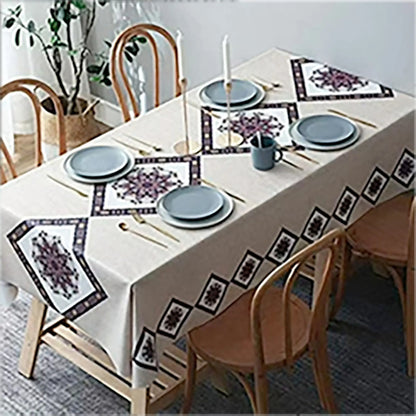 Set 6 Fundas Sillas Elásticas Con Mantel Premium 7 Piezas