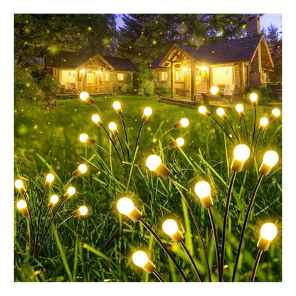 Pack 2 Luces LED Solares Luciérnaga 6 LED – Decoración para Jardín