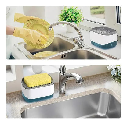 Dispensador De Jabon Liquido Con Esponja Soap Pump