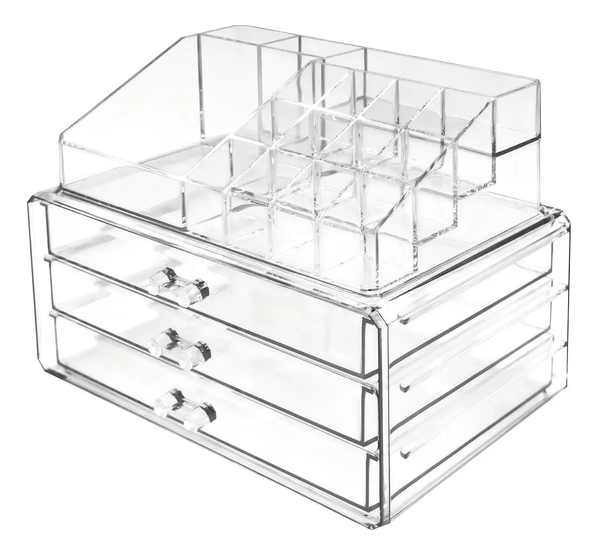 Organizador Acrilico Cosmeticos  Maquillaje Joyas Espejo