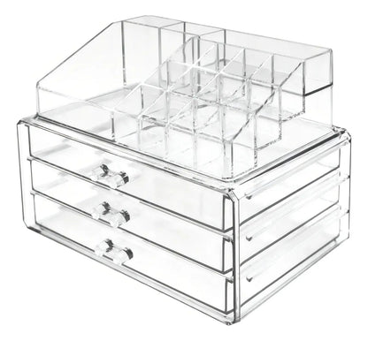 Organizador Acrilico Cosmeticos  Maquillaje Joyas Espejo