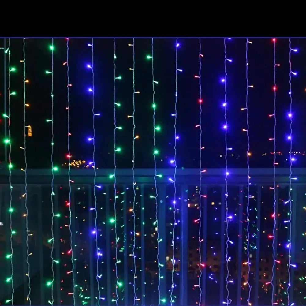 Cortina 6x2 Mts 480 Led Matrimonio Eventos Jardín Navidad