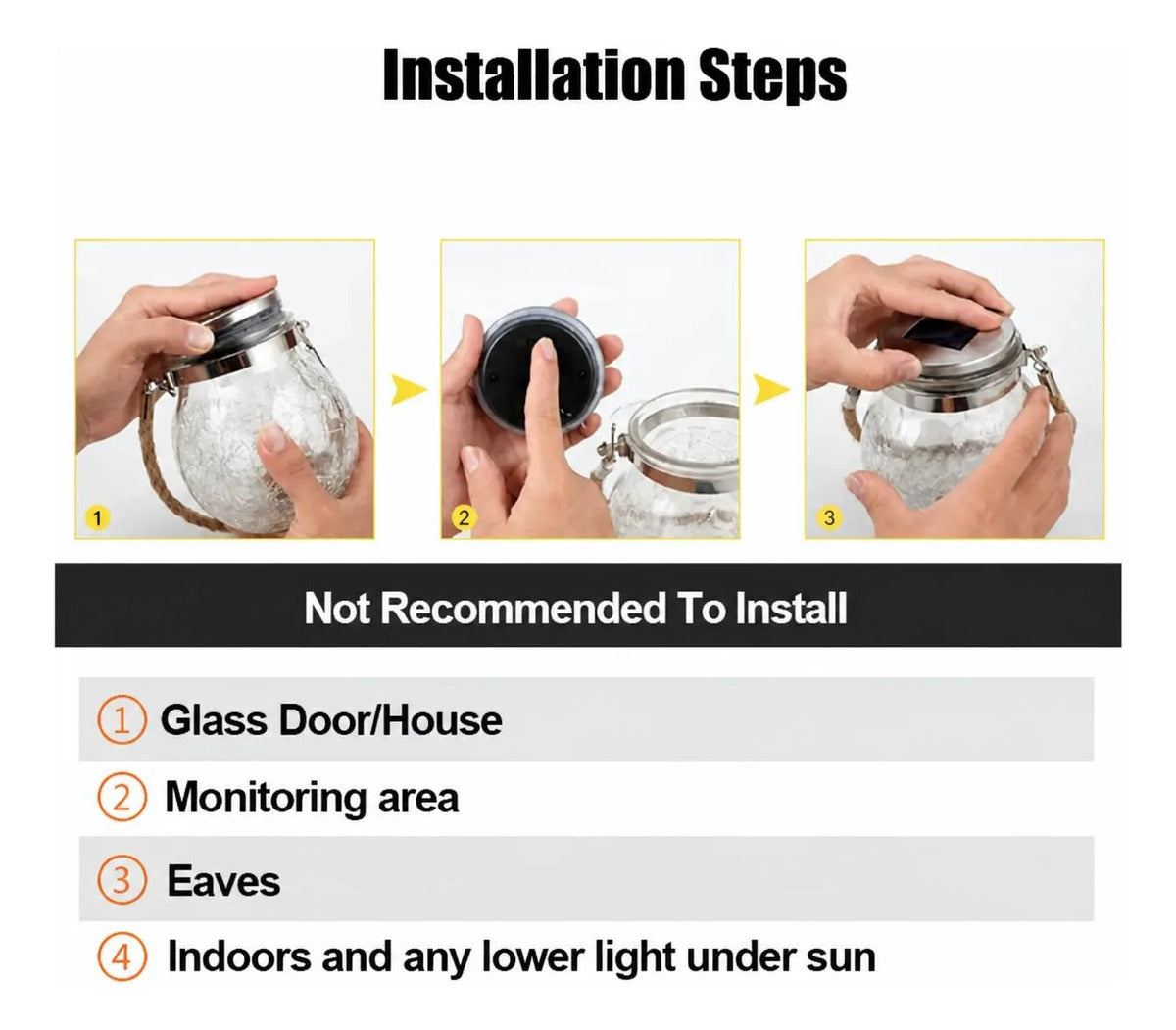 Lámpara Esfera LED Solar de Cristal Agrietado – Variedad de Colores