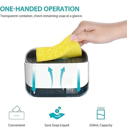 Dispensador De Jabon Liquido Con Esponja Soap Pump