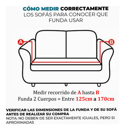 Funda Cuadrille Premium Para Sofás 1, 2, 3 y 4 Cuerpos  M&J