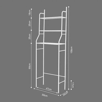 Estante Mueble Organizador Baño 3 Niveles Repisa Blanco