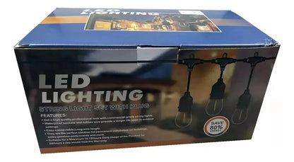 Guirnalda Luces Led 10 Metros Unible Exterior 10 Ampolletas
