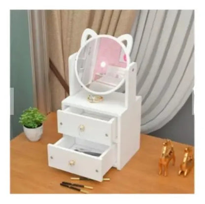 Organizador Cajón Maquillaje Con Espejo 2 Cajones