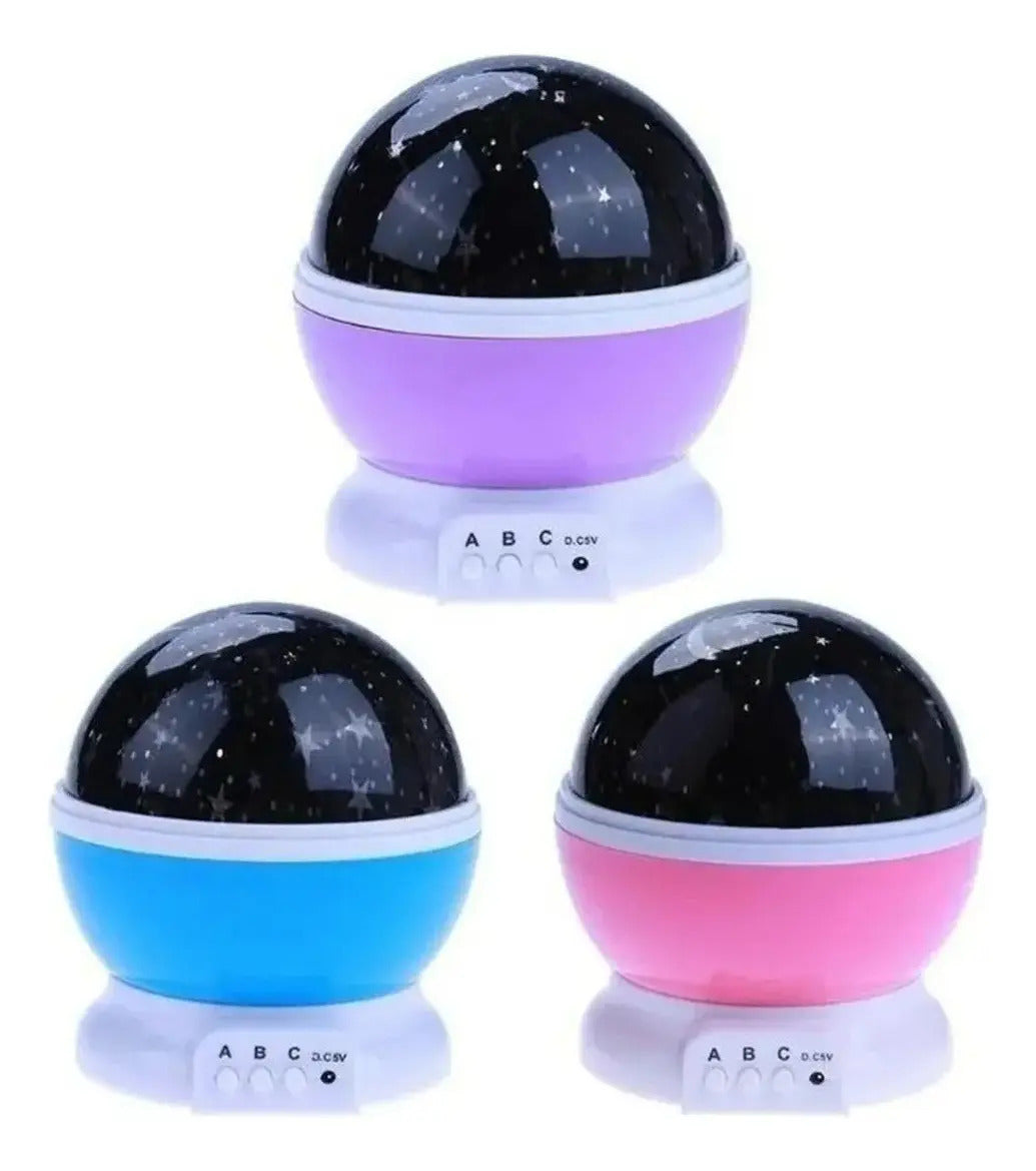 Lámpara Proyector LED Cielo Estrellado Multicolor – Espantacuco Infantil USB