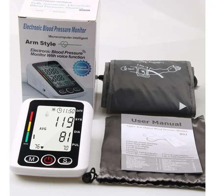 Toma Presión Digital Brazo Con Tensiómetro Presión Arterial
