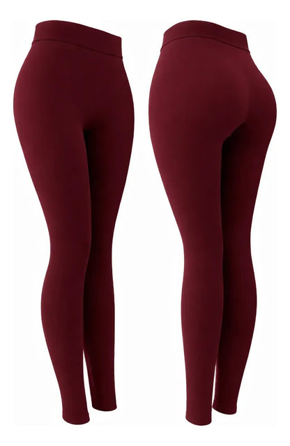 Calza Panty De Polar Sin Costura Mujer Invierno Elastizada