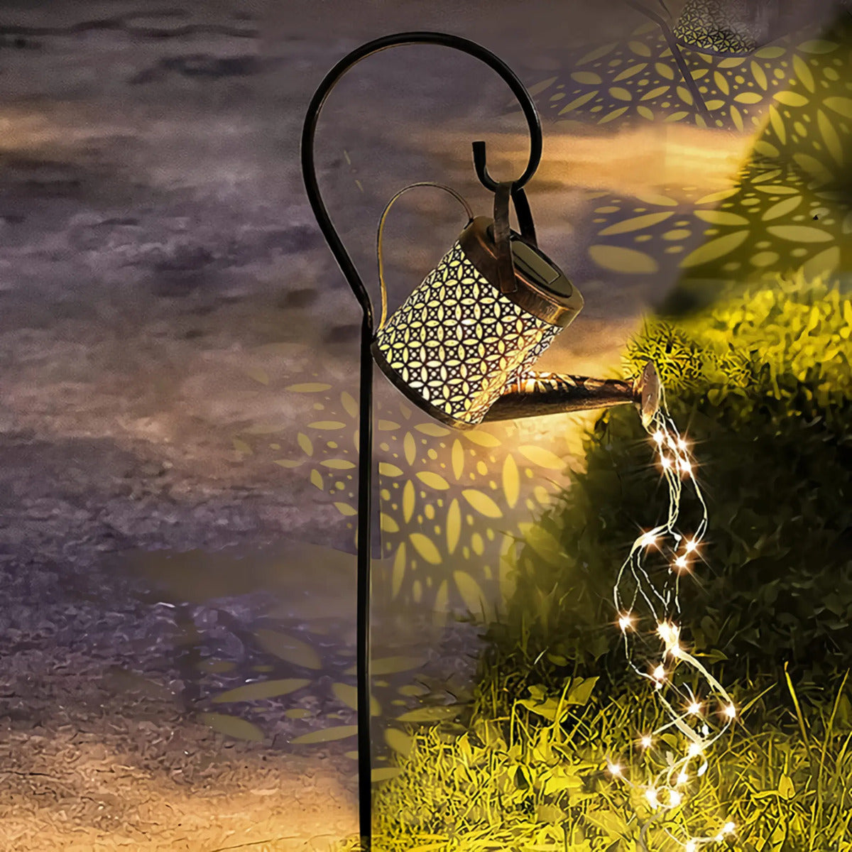 Regadera Jardin Lampara Solar Led Patio Decoracion Exterior