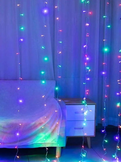 Cortina 6x2 Mts 480 Led Matrimonio Eventos Jardín Navidad