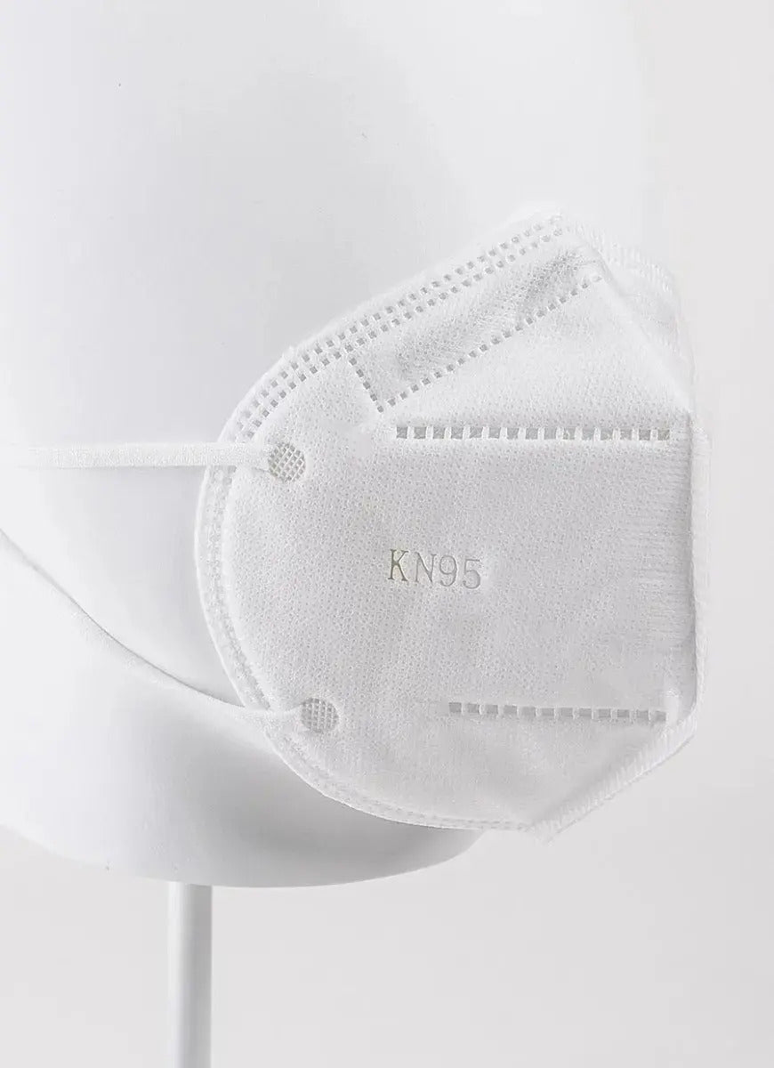 Mascarillas De Protección Kn95 Colores Blanco y Negro, Pack de 10, 50 y 100 unidades