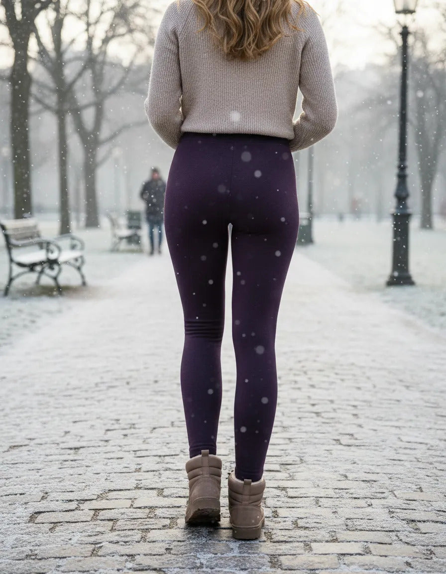 Calza Panty De Polar Sin Costura Mujer Invierno Elastizada