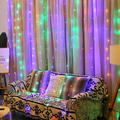 Cortina 6x2 Mts 480 Led Matrimonio Eventos Jardín Navidad