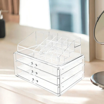 Organizador Acrilico Cosmeticos  Maquillaje Joyas Espejo