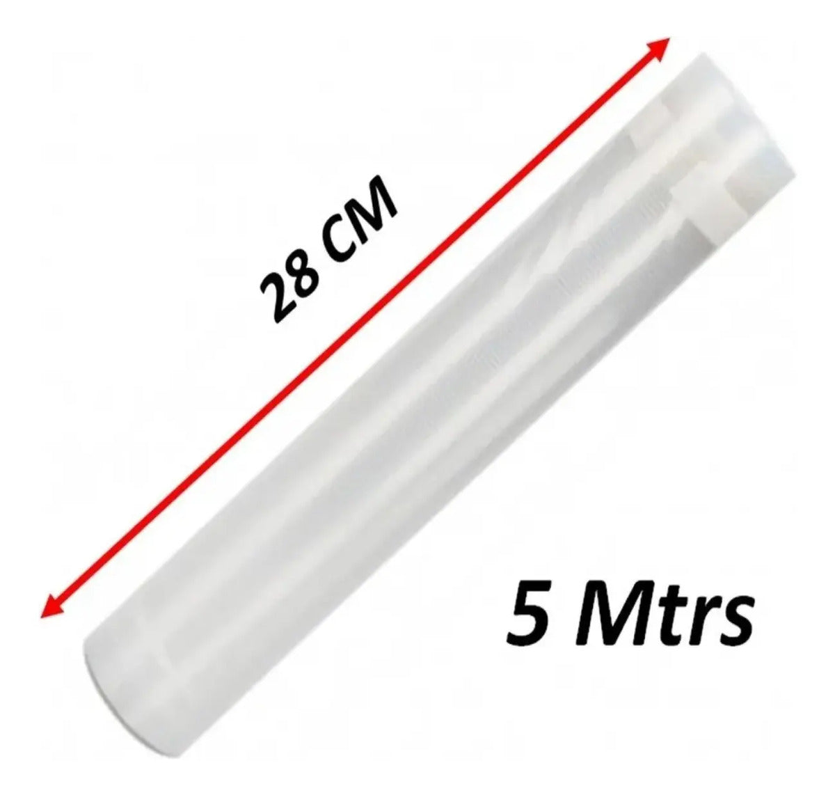 Bolsas Rollos Para Sellado Al Vacío 28cm de 5mts y 10 mts