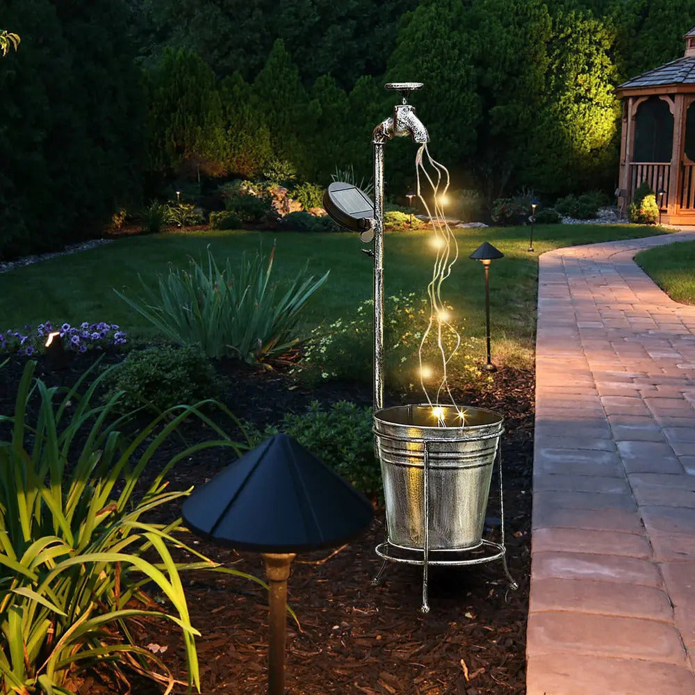 Lámpara Solar LED Grifo Decorativa – Luz Cálida para Jardín y Patio
