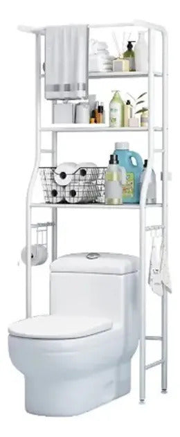 Estante Mueble Organizador Baño 3 Niveles Repisa Blanco
