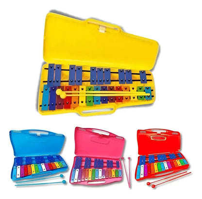 Metalófono Cromático de 25 Notas – Instrumento Musical Didáctico, Variedad de Colores