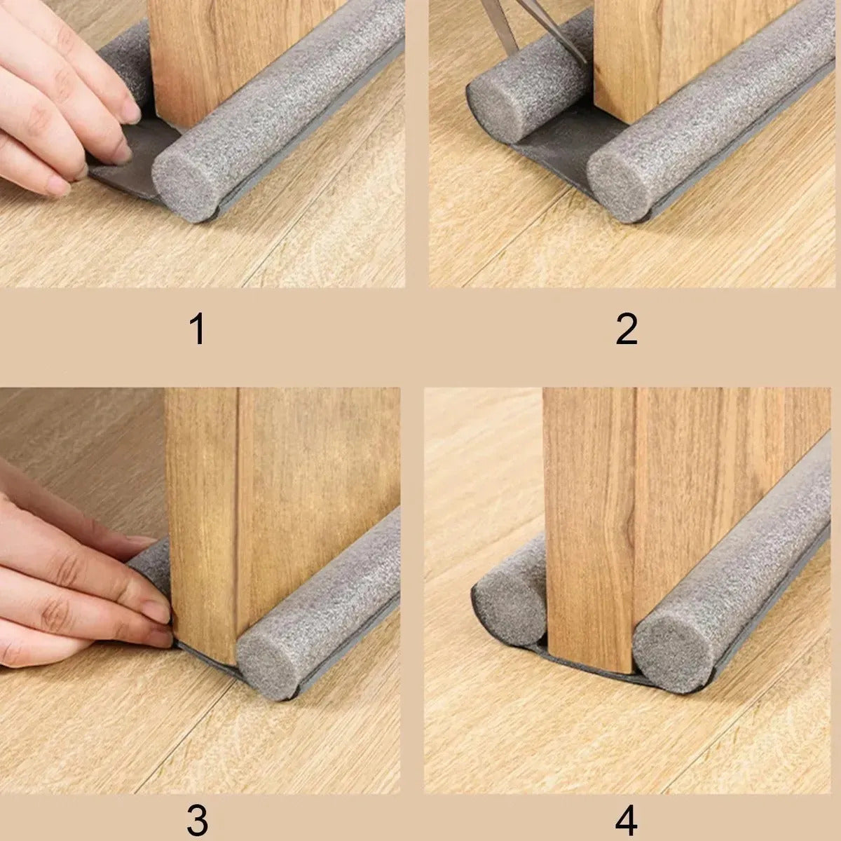 Tira De Sellado Inferior De Puerta Flexible Sellador Burlete