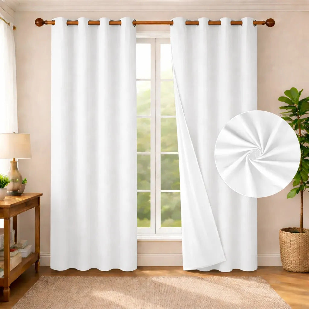 Pack 2 Cortinas Blackout Engomado Térmico Variedad de Medidas, Colores y Diseños