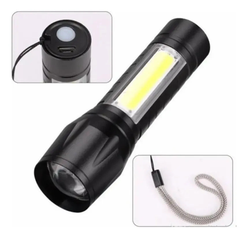 Mini Linterna Led Linterna Táctica Linterna Recargable Usb