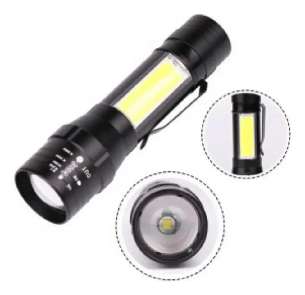 Mini Linterna Led Linterna Táctica Linterna Recargable Usb