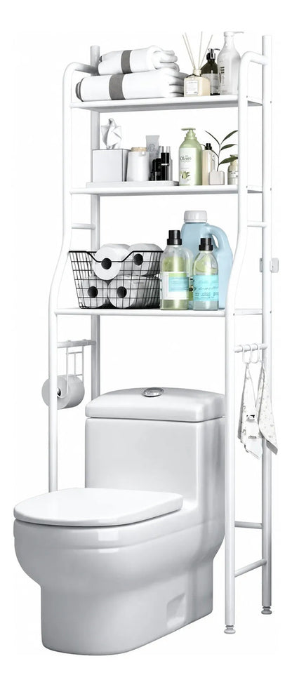Estante Mueble Organizador Baño 3 Niveles Repisa Blanco