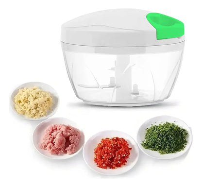 Mini Picador Verduras Cortador Cebolla Manual Ajo Vegetal