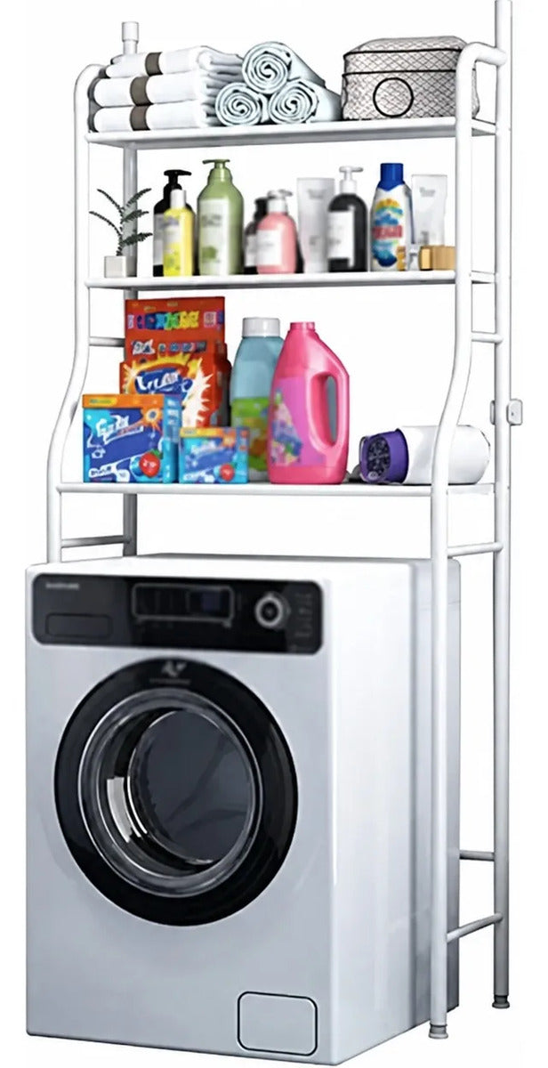 Estante Organizador De Lavadora Baño Metalico Rack 3 Niveles