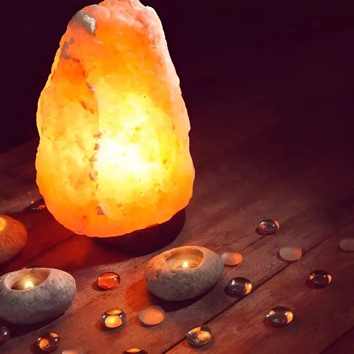 Lampara De Sal Del Himalaya Piedra Natural E14 – 1 a 2 kg y 2 a 3 kg