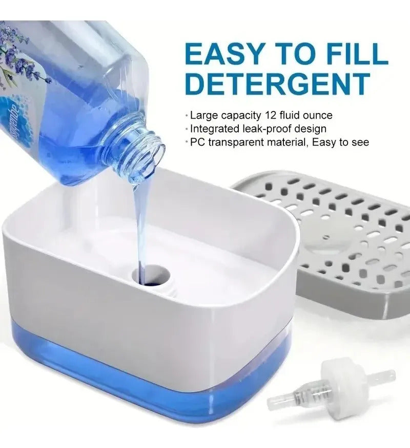 Dispensador De Jabon Liquido Con Esponja Soap Pump