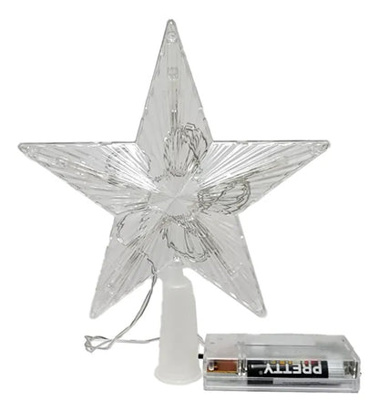 Estrellas Led 15cm y 21cm Para Árbol De Navidad Luces Led a Pilas Aa