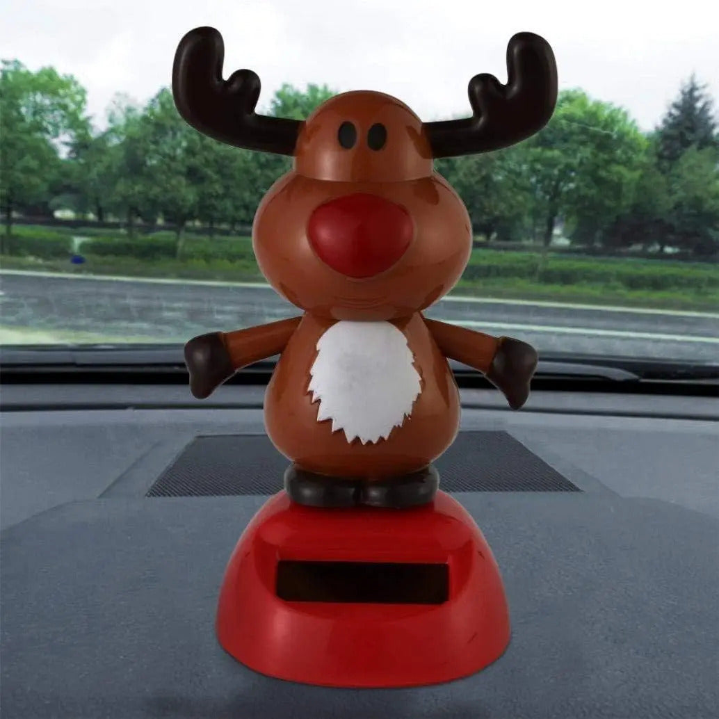 Juguete Bailarín Solar Figura Reno Pascuero Decorativa Móvil