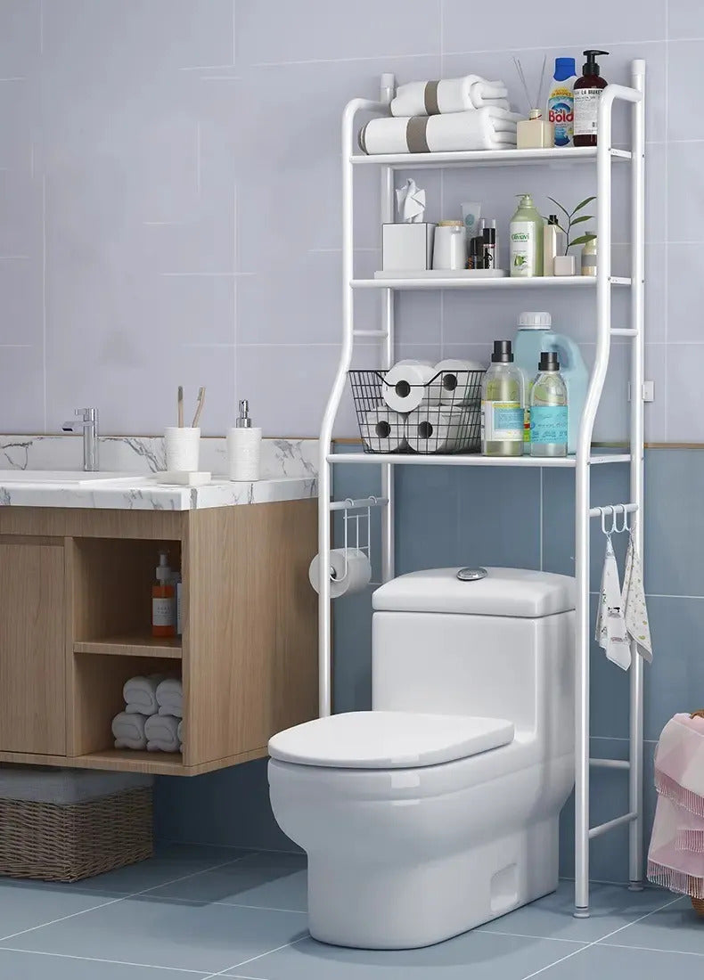 Estante Mueble Organizador Baño 3 Niveles Repisa Blanco