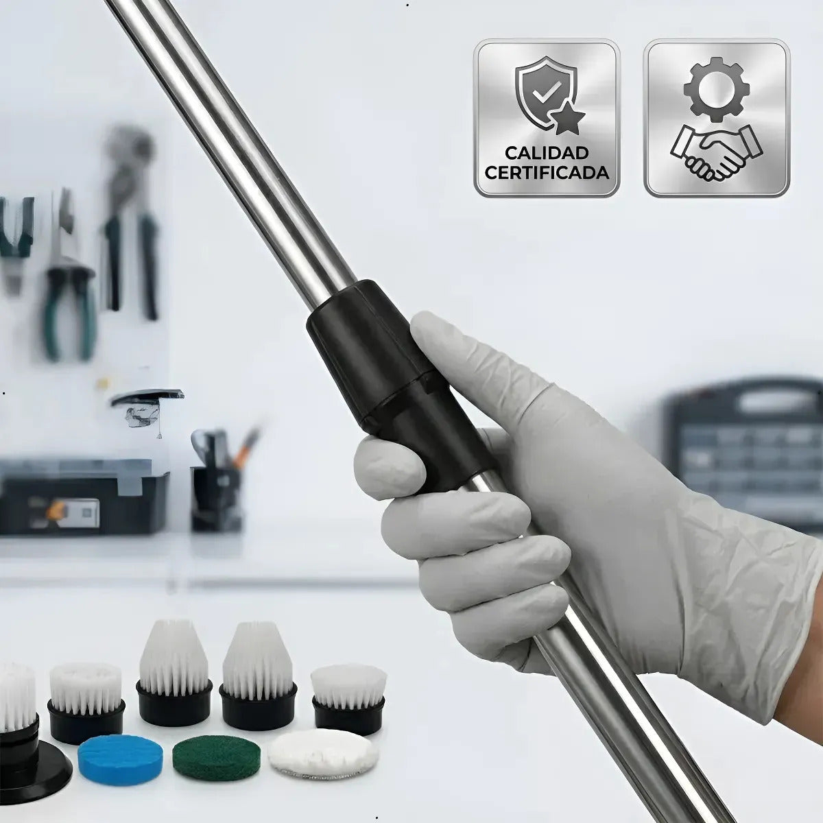 Cepillo Electrico Limpieza Multiuso Hogar Inalambrico 7 En 1